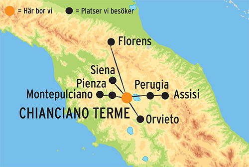 Resa till Umbrien & Toscana 2021 | Italien-resor Kulturresor Europa